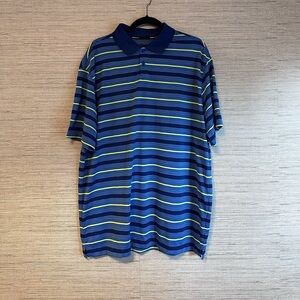 Mens Nike Golf Polo size XL Tour Performance Dri Fit Horizontal Striped